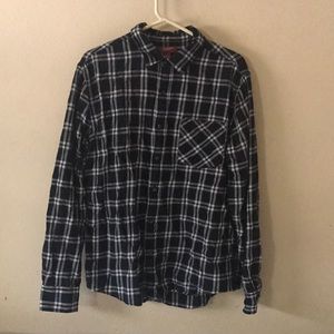 Men's Arizona brand black flannel size L